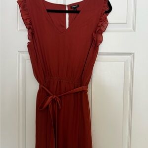 Express Women's Terracotta Midi Dress